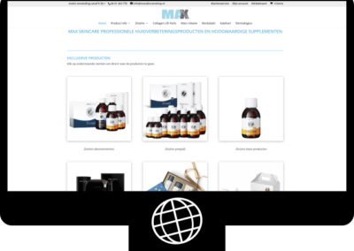 MaxSkinCare shop — webshop
